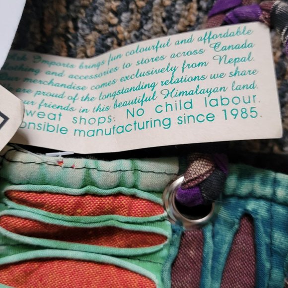 Boho Chic NWT Unique Ark Imports Patchwork Bag - Picture 6 of 14